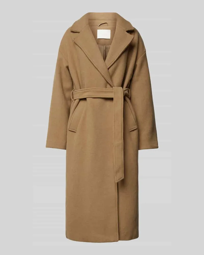 LeGer by Lena Gercke Mantel aus Woll-Mix mit Bindegürtel Modell 'Dena Camel