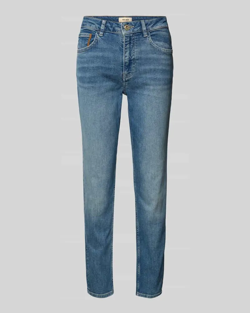 Mos Mosh Slim Fit Jeans mit Eingrifftaschen Modell 'Asya Jentra Dunkelblau