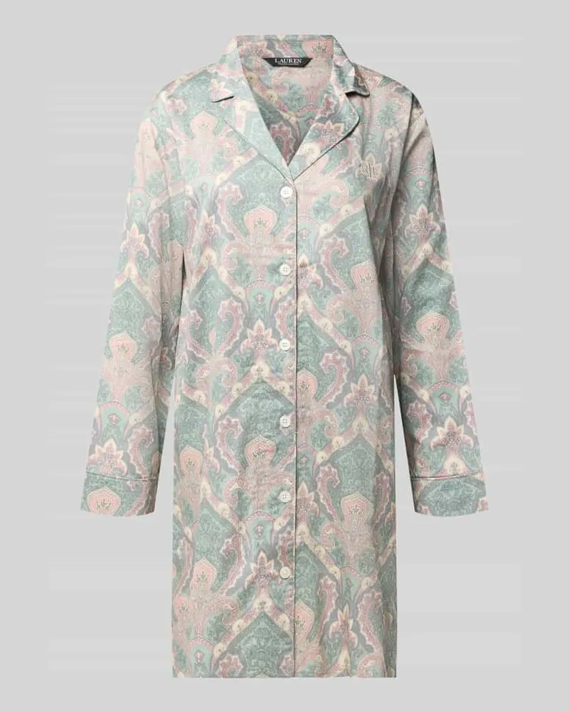 Ralph Lauren Relaxed Fit Nachthemd aus Baumwoll-Mix Schilf