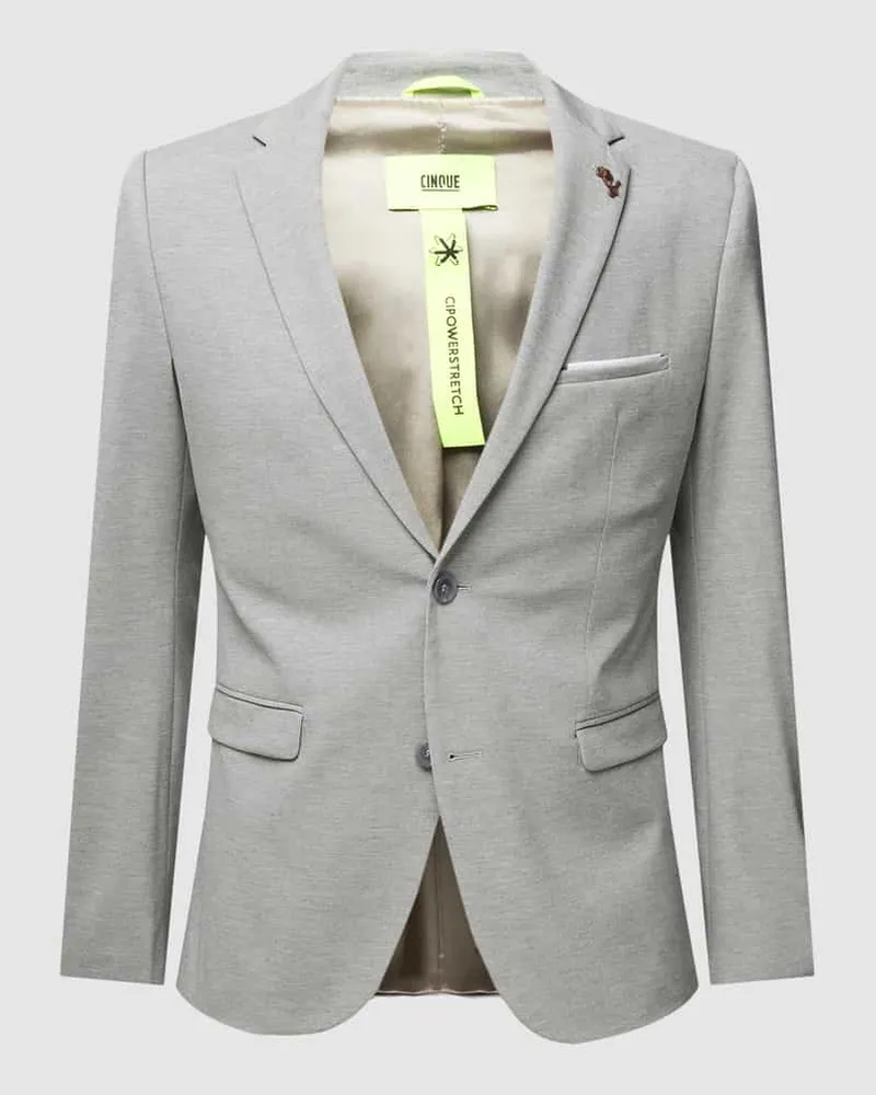 cinque 2-Knopf-Sakko im Regular Fit Modell 'Monopoli Silber