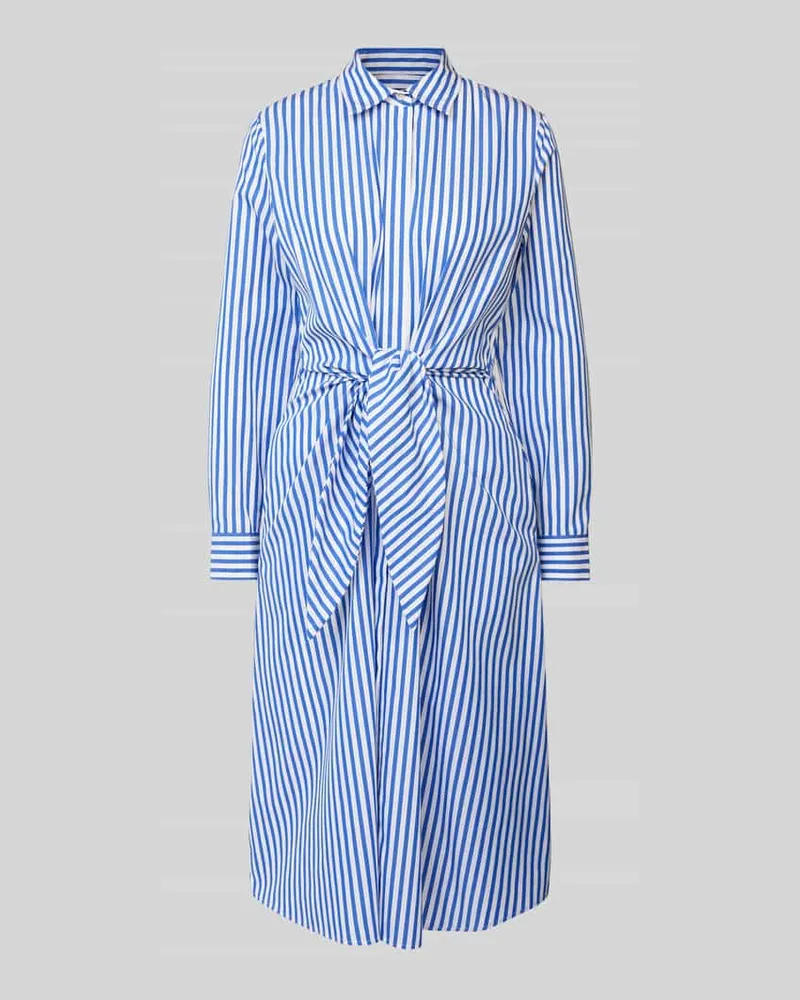 Ralph Lauren Midikleid mit Bindegürtel Modell 'KAHWELL Hellblau