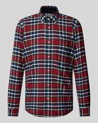 Barbour Regular Fit Freizeithemd mit Button-Down-Kragen Modell 'Betsom Dunkelrot