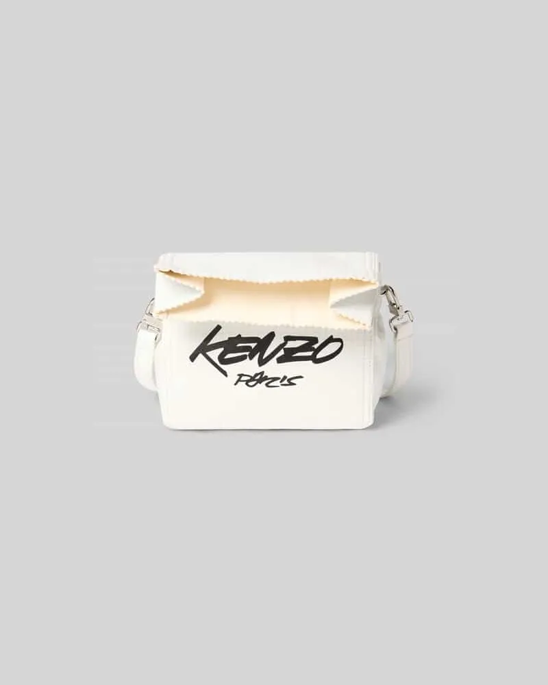 Kenzo Shoulder Bag mit Logo-Print Weiss