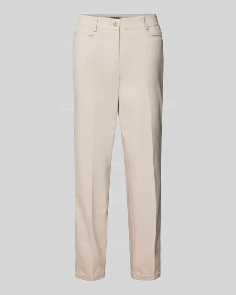Atelier GARDEUR Slim Fit Hose mit Bügelfalten Modell 'Denise Sand