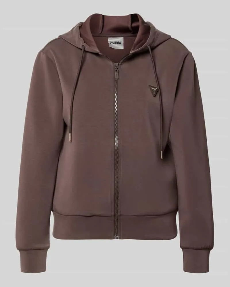 Guess Sweatjacke mit Kapuze Modell 'OLYMPE Schoko