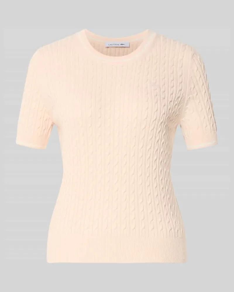 Lacoste Regular Fit Pullover aus Baumwoll-Mix Hellrosa