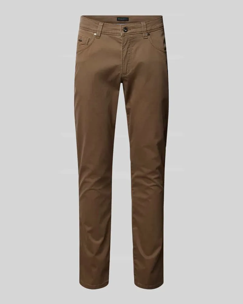 Bugatti Modern Fit Chino im 5-Pocket-Design Modell 'Cordoba Beige