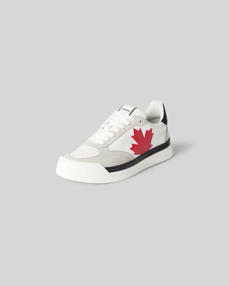 Dsquared2 Sneaker aus echtem Leder Weiss