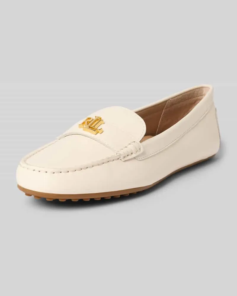 Ralph Lauren Loafer aus echtem Rindsleder Modell 'BARNSBURY Offwhite