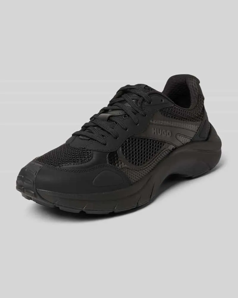 HUGO BOSS Sneaker mit Schnürung und Label-Detail Black