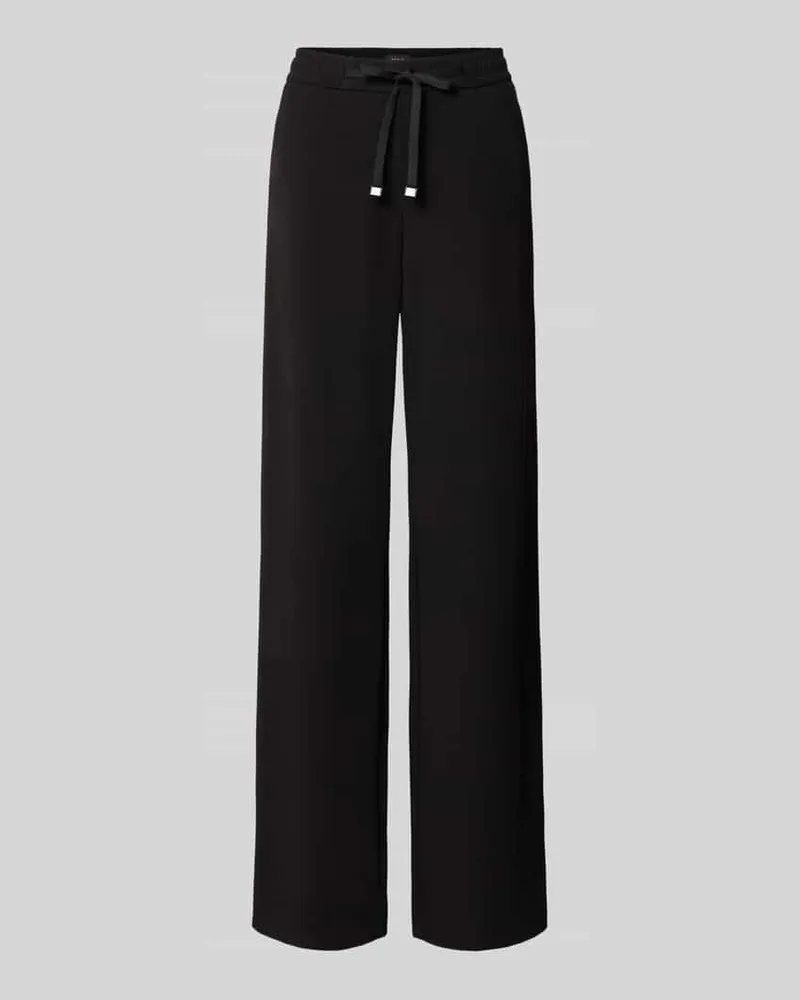 MAC Jeans Wide Leg Hose mit Tunnelzug Modell 'Chrisy Black