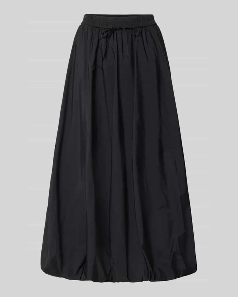 Max Mara Ausgestellter Midi-Rock mit Tunnelzug Modell 'CIURMA Black