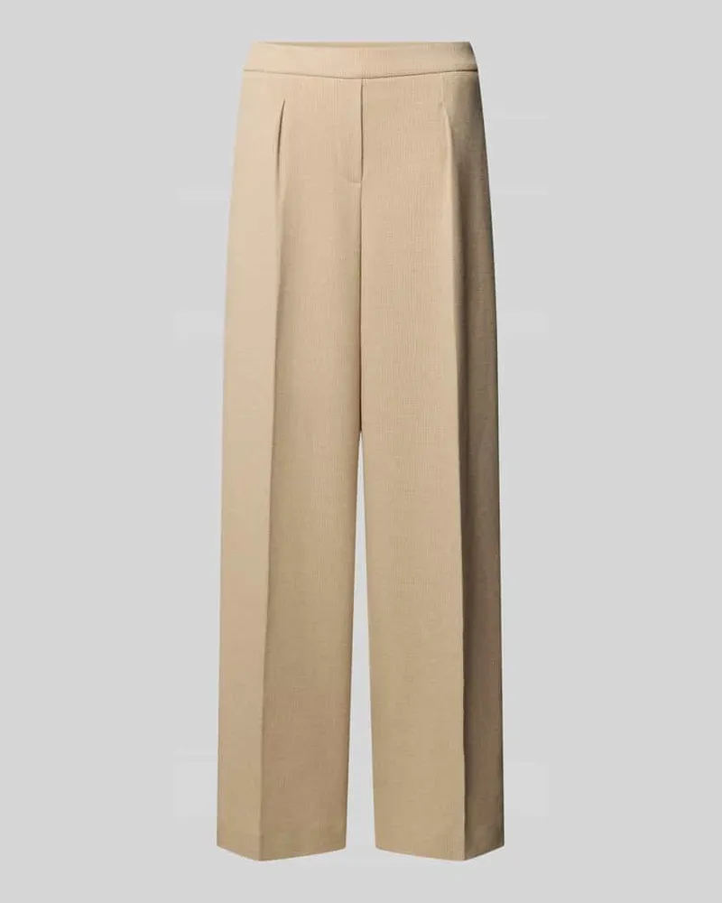 SteHmann Regular Fit Bundfaltenhose mit Bügelfalte Francis-800 Offwhite