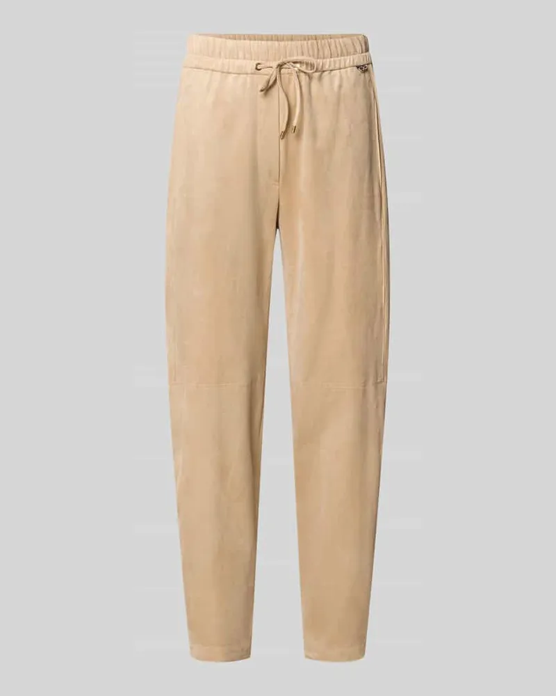 Marc Cain Stoffhose mit Stretch-Anteil Beige