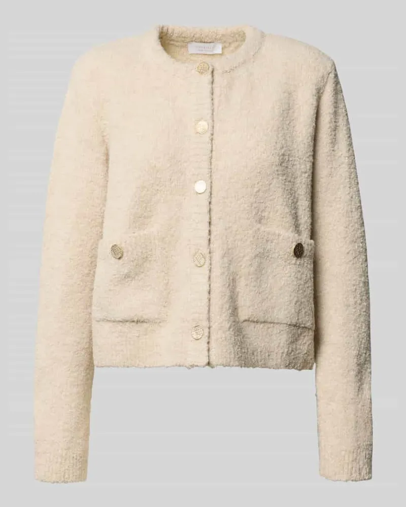 Rich&Royal Strickjacke mit Knopfleiste Sand