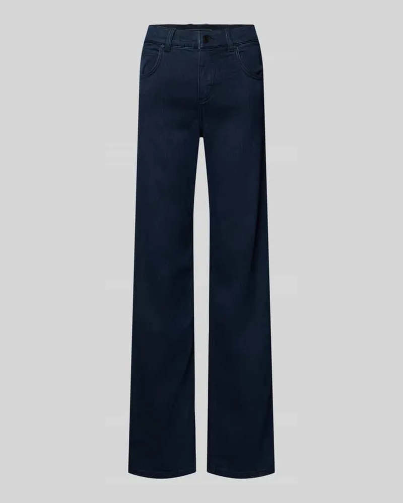 ANGELS  Straight Fit Jeans mit 5-Pocket-Design Modell 'Lara Dunkelblau