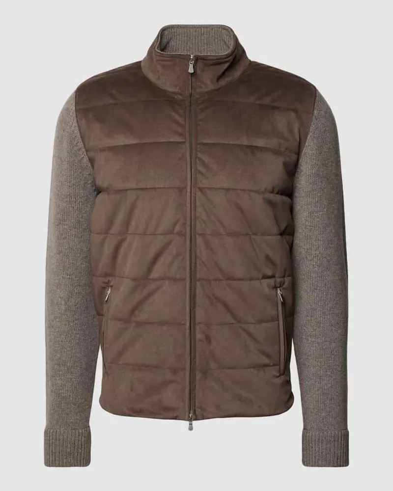 Gran Sasso Jacke mit Stepp-Einsatz Taupe