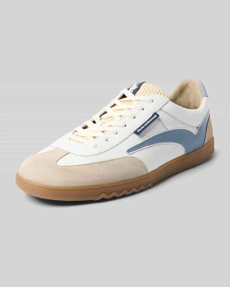 Floris van Bommel Sneaker aus Leder mit Schnürung Modell 'De Zaler Weiss