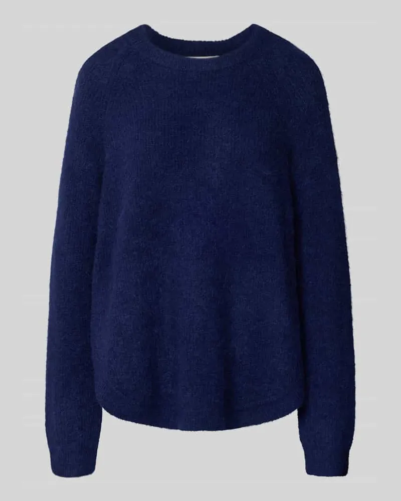 MOSS COPENHAGEN Strickpullover mit Rundhalsausschnitt Modell 'Miabelle Hope Dunkelblau
