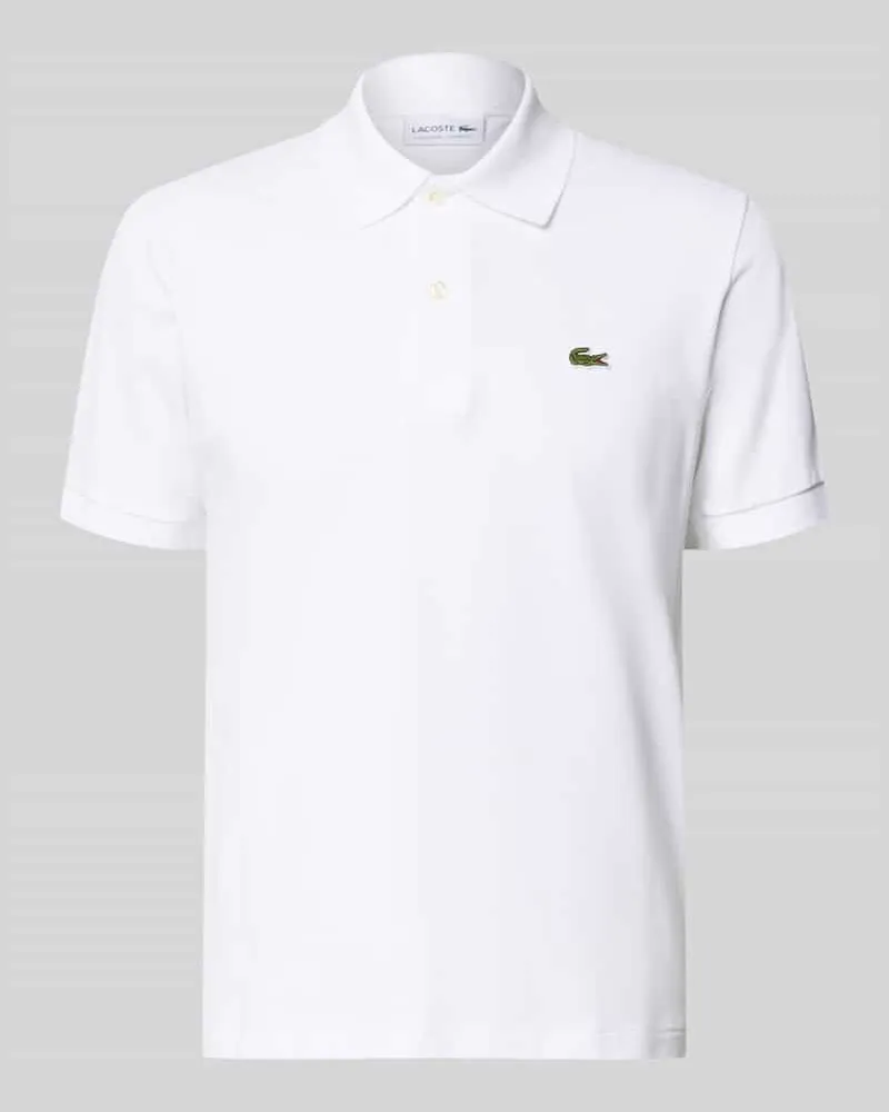 Lacoste Regular Fit Poloshirt aus Baumwoll-Mix Weiss