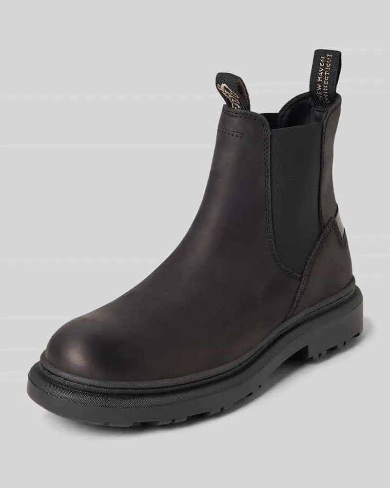Gant Chelsea Boots aus Leder mit Label-Details Modell 'Timbly Black
