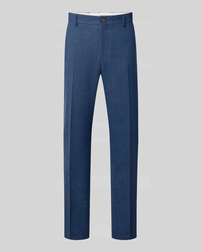 Selected Homme Slim Fit Anzughose mit Woll-Leinen-Anteil Modell 'OASIS Marine