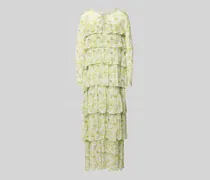 Maxikleid aus Viskose im Stufen-Look