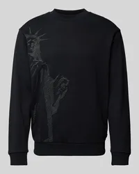 JOOP! Sweatshirt mit Motiv-Print Black