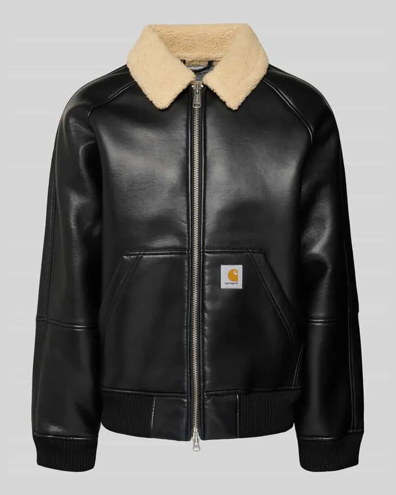 Carhartt WIP Bomberjacke mit Zweiwege-Reißverschluss Modell 'SHEPTON Black