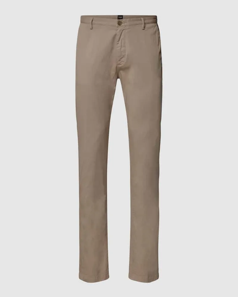 HUGO BOSS Slim Fit Chino mit Stretch-Anteil Modell 'Rice Beige