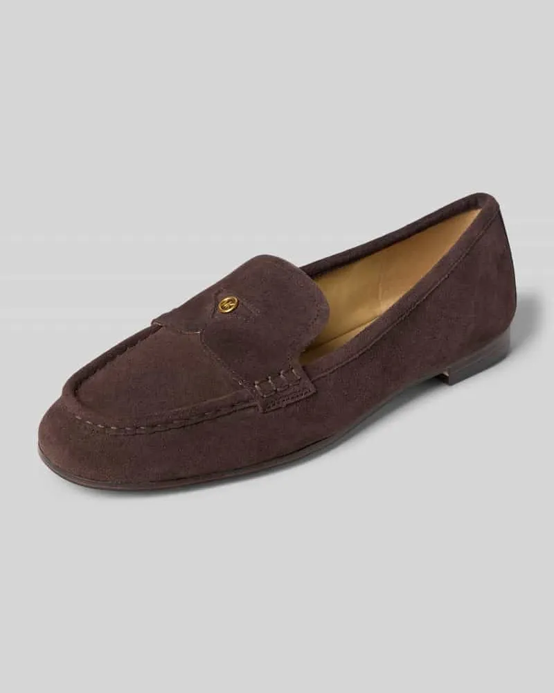 Michael Kors Penny-Loafer aus echtem Leder Modell 'JENNINGS Dunkelbraun