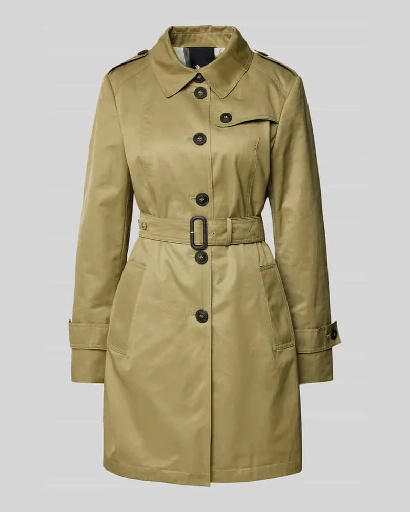 Fuchs Schmitt Trenchcoat mit Taillengürtel Khaki