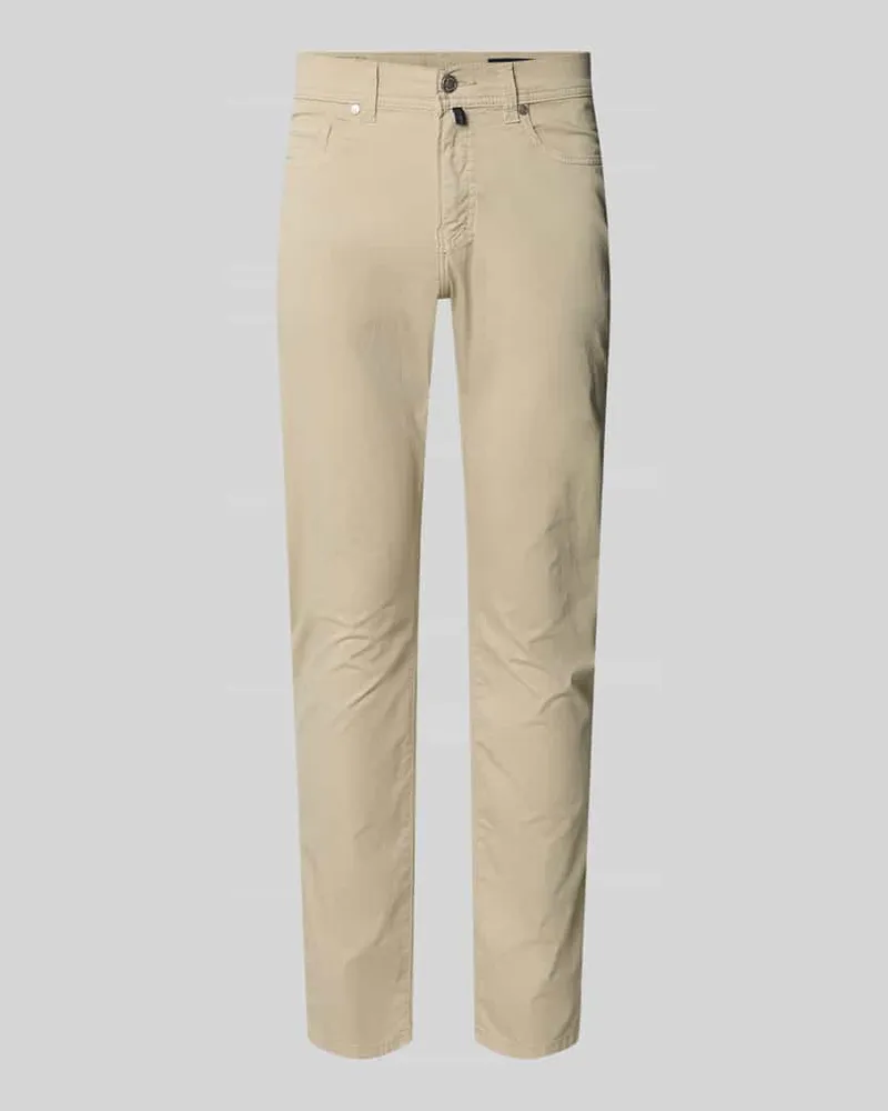 Pierre Cardin Tapered Fit Hose mit Eingrifftaschen Modell 'Lyon Beige