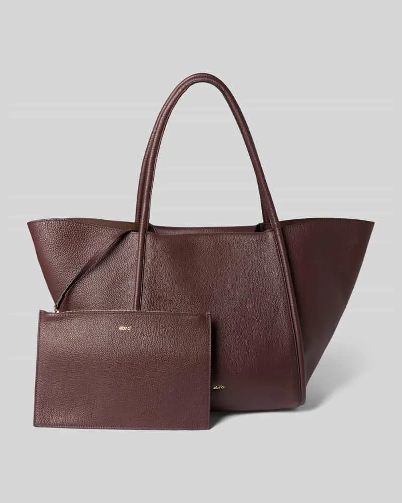 Abro Tote Bag aus echtem Leder Modell 'WILLOW Bordeaux