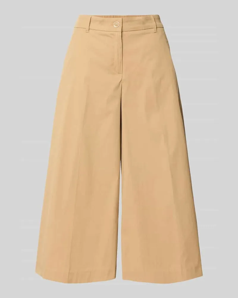Brax Regular Fit Culotte aus Baumwoll-Mix Modell 'MELLI Beige