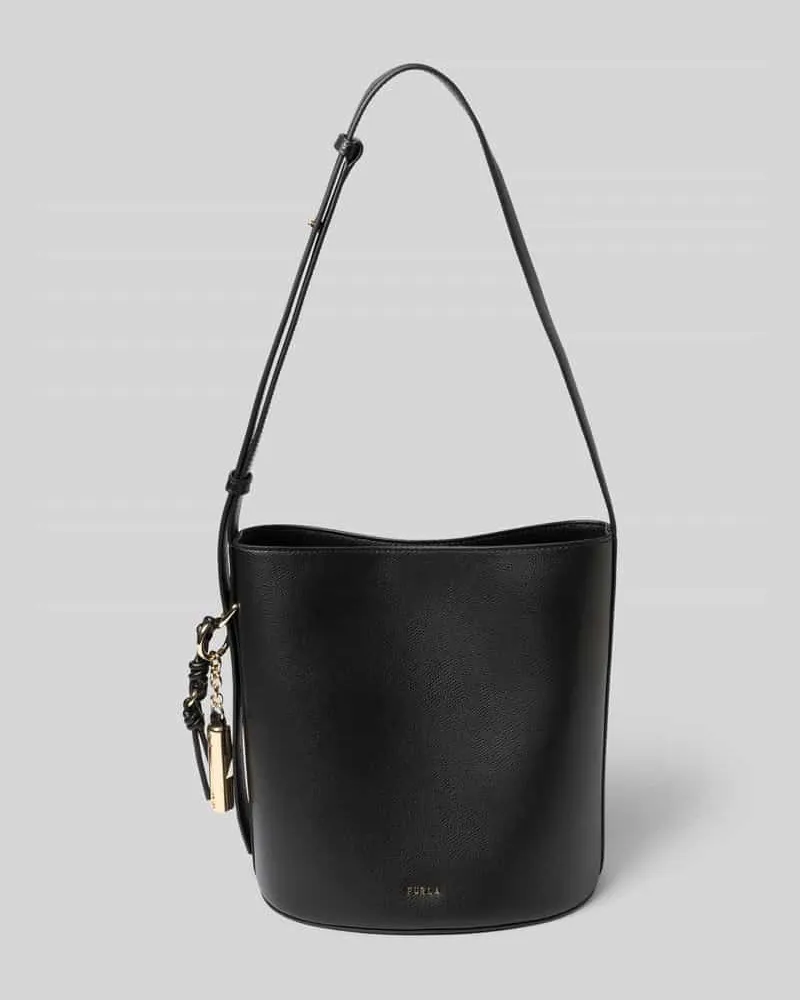 Furla Bucket Bag mit Logo-Applikation Modell 'Roxie Black