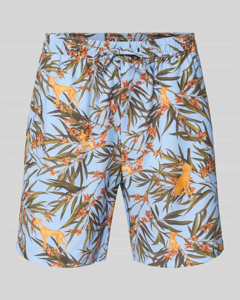 Armedangels Regular Fit Shorts aus Lyocell-Baumwoll-Mix Hellblau