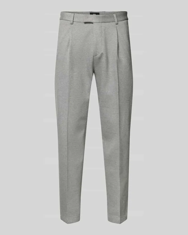 cinque Tapered Fit Anzughose mit Bügelfalten Modell 'SALTO Silber