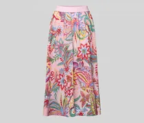 Regular Fit Midirock mit Allover-Paisley-Print