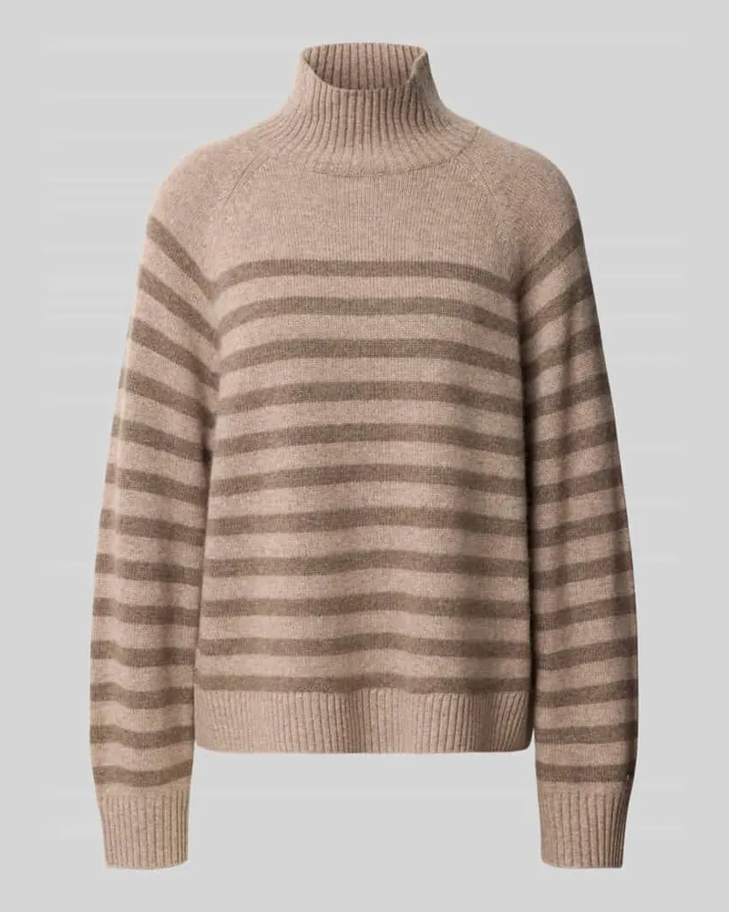 Tommy Hilfiger Relaxed Fit Turtleneck aus Woll-Mix mit Kaschmir-Anteil Taupe