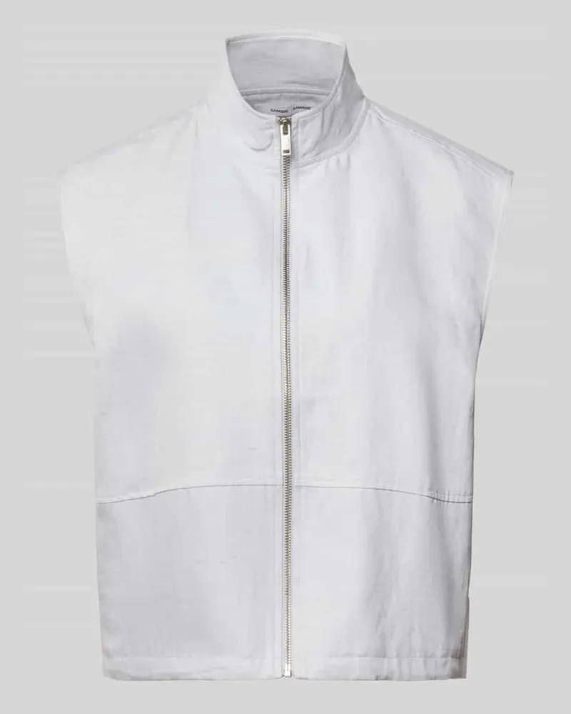 Samsøe & Samsøe Relaxed Fit Weset mit Stehkragen Modell 'KAILA Hellgrau