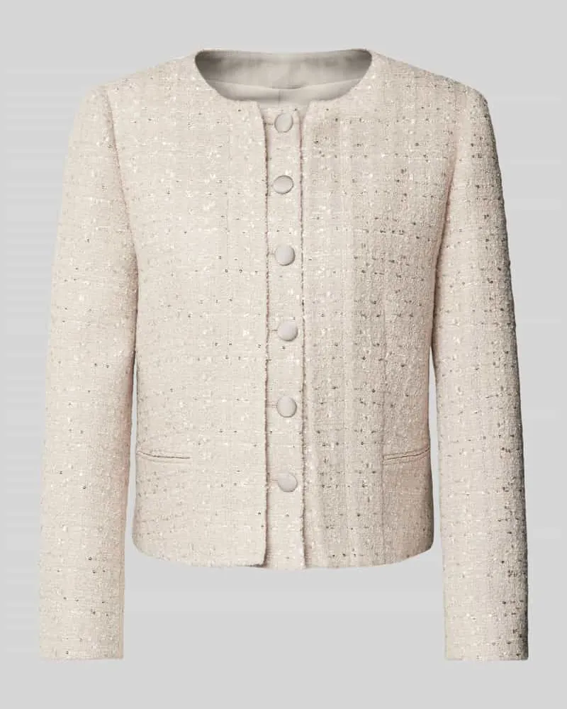 Emporio Armani Blazer mit Knopfleiste Sand
