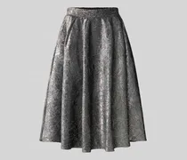 Midirock mit Strukturmuster und elastischem Bund