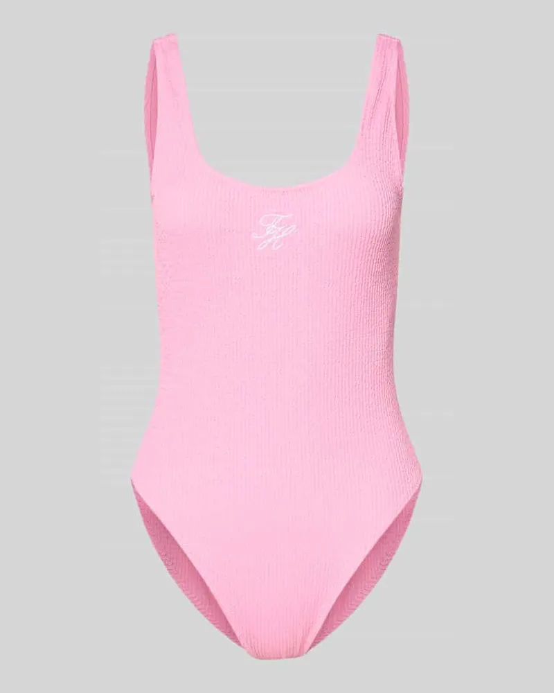 Tommy Hilfiger Badeanzug mit Logo-Stitching Rosa