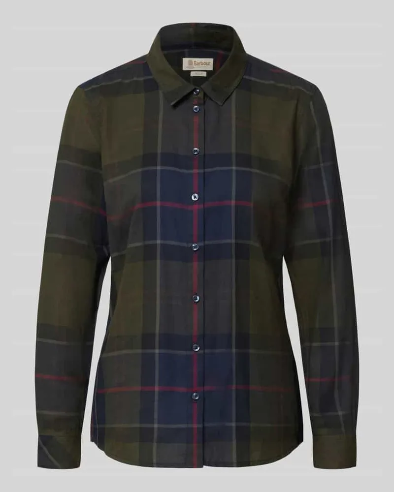 Barbour Regular Fit Hemdbluse aus reiner Baumwolle Modell 'BREDON Marine