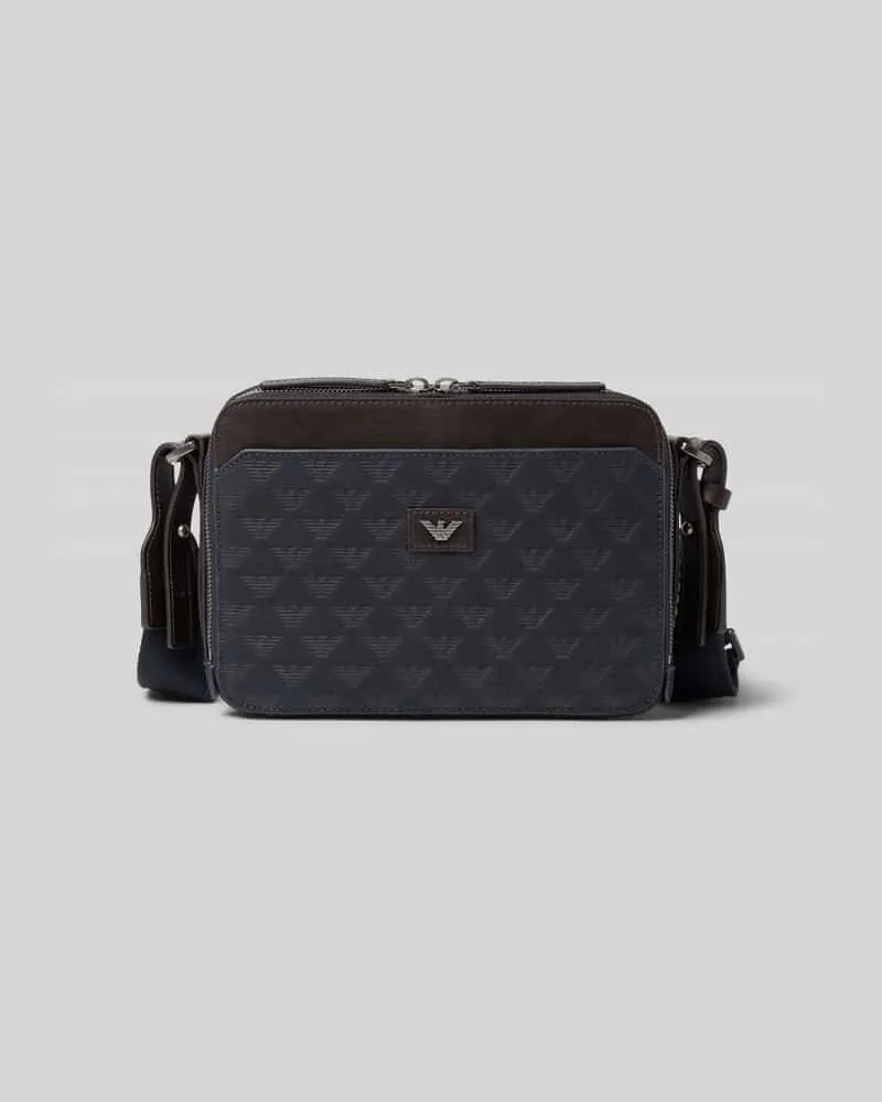 Emporio Armani Umhängetasche mit Logo-Muster Marine