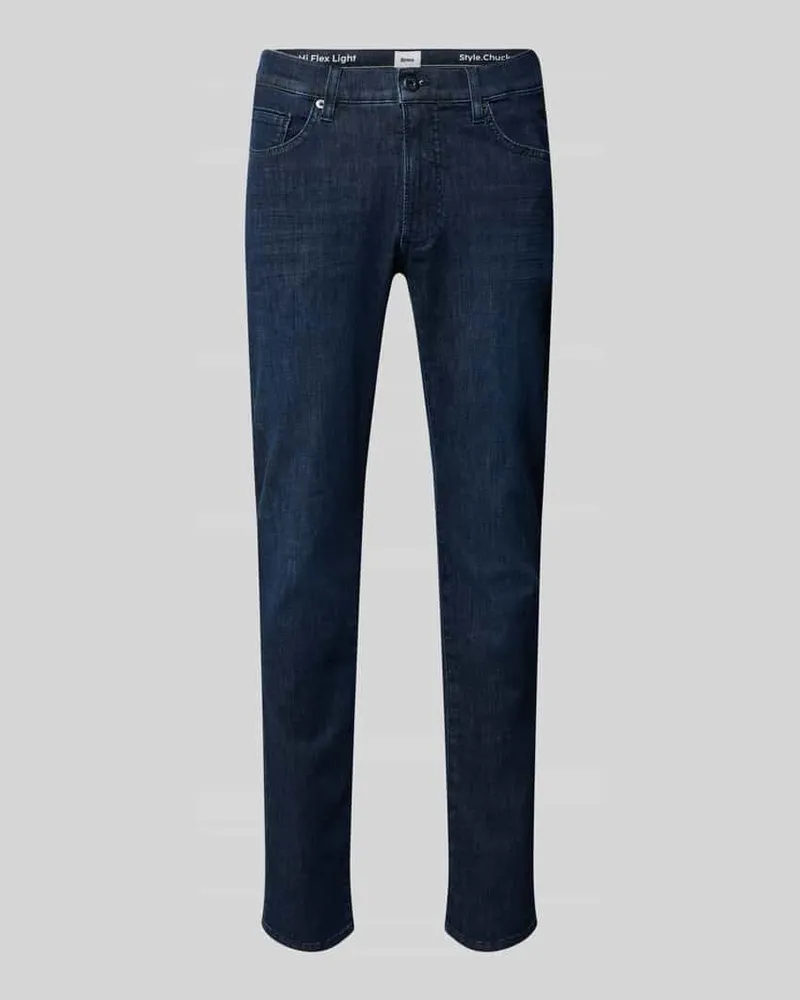 Brax Regular Fit Jeans im 5-Pocket-Design Modell 'Chuck Dunkelblau