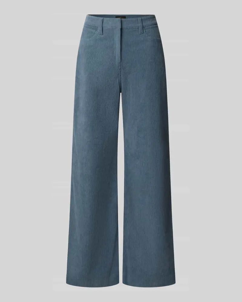 S.Oliver Regular Fit Cordhose mit weitem Bein Bleu
