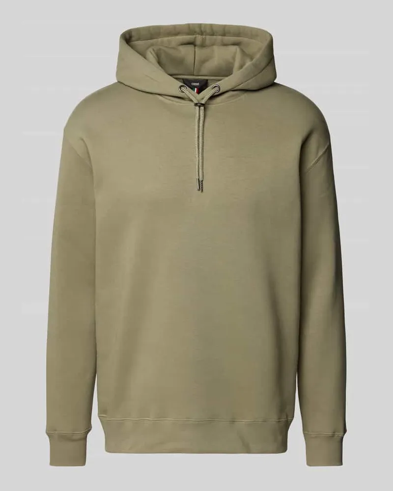 cinque Hoodie mit gerippten Abschlüssen Modell 'Swift Oliv