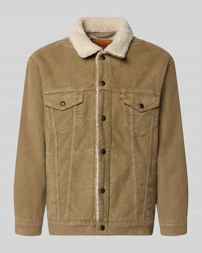 Levi's Jacke mit Druckknopfleiste Sand